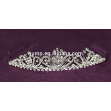 Custom Brilhante Rhinestone casamento coroas nupcial Crystal Tiara